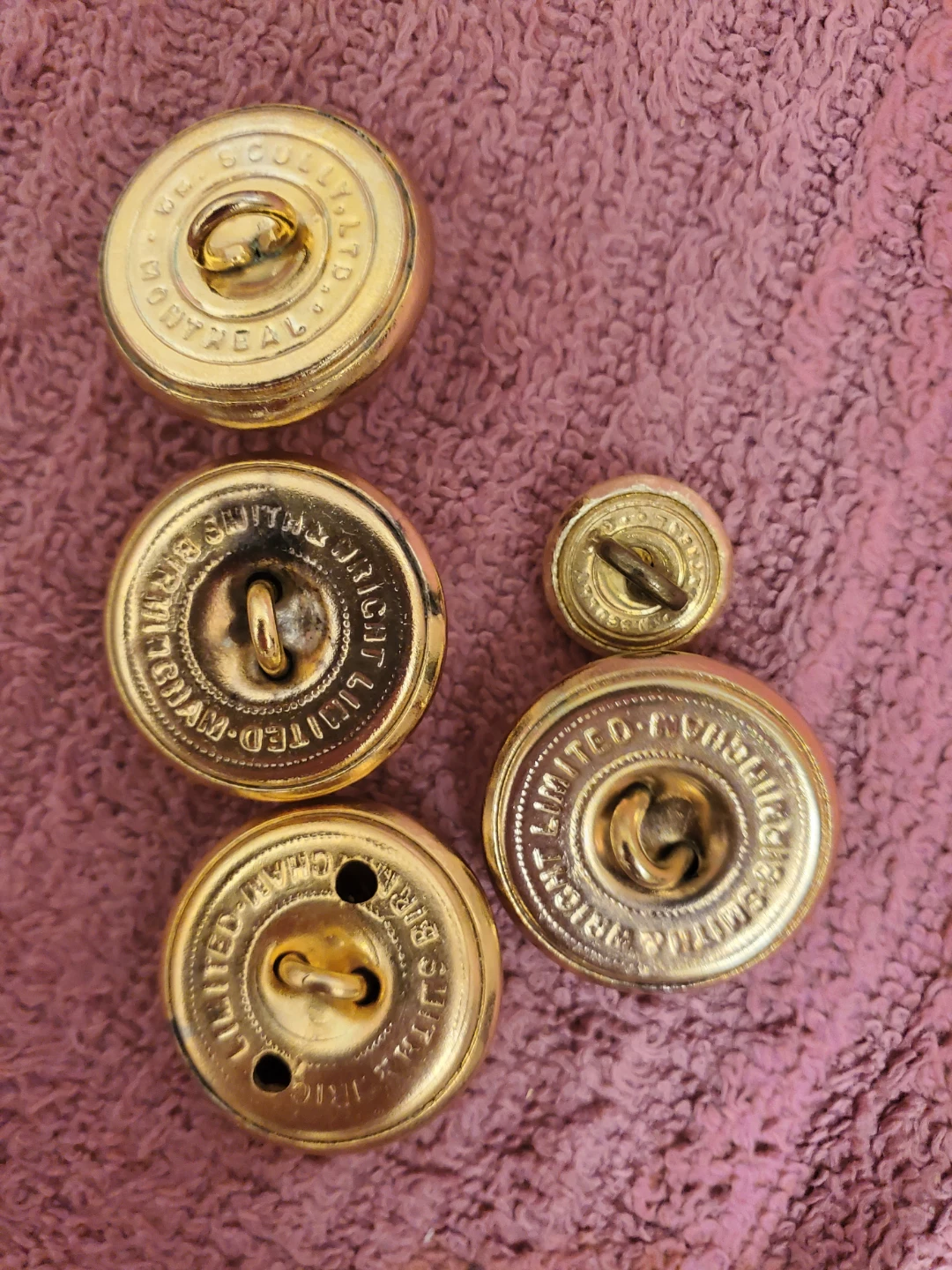 Vintage Gold Metal Buttons Collection - photo 2