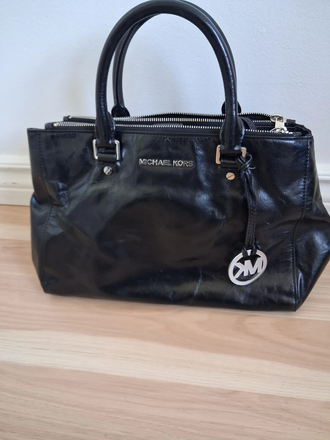 Michael Kors Black Leather Handbag