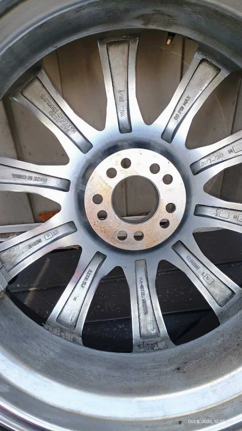 Set of 3 Chrome Wheels with 265/35 R22 Tires - photo 4