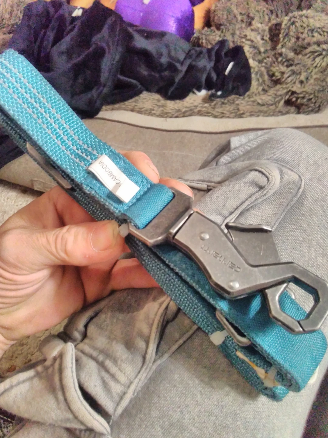 Carhartt Marine Blue Dog Leash - Large