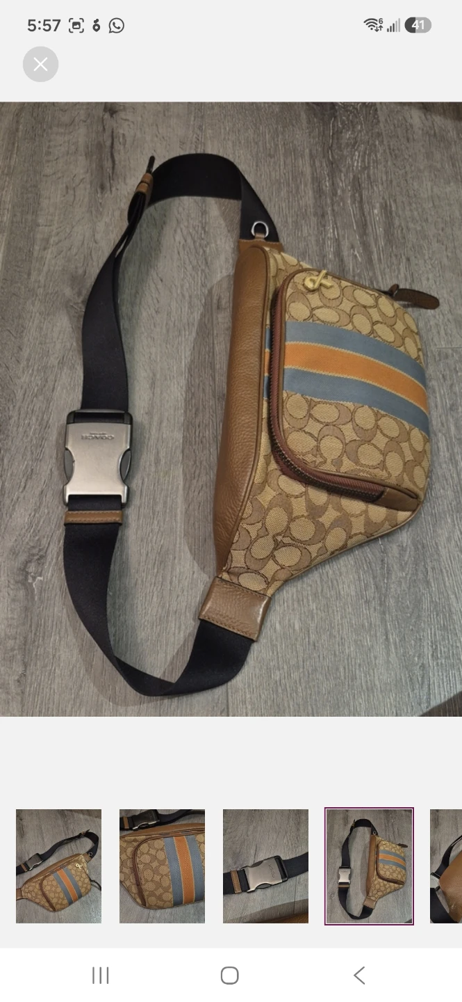 Coach Men's Signature Canvas authentic Coach CrossBody - photo 4
