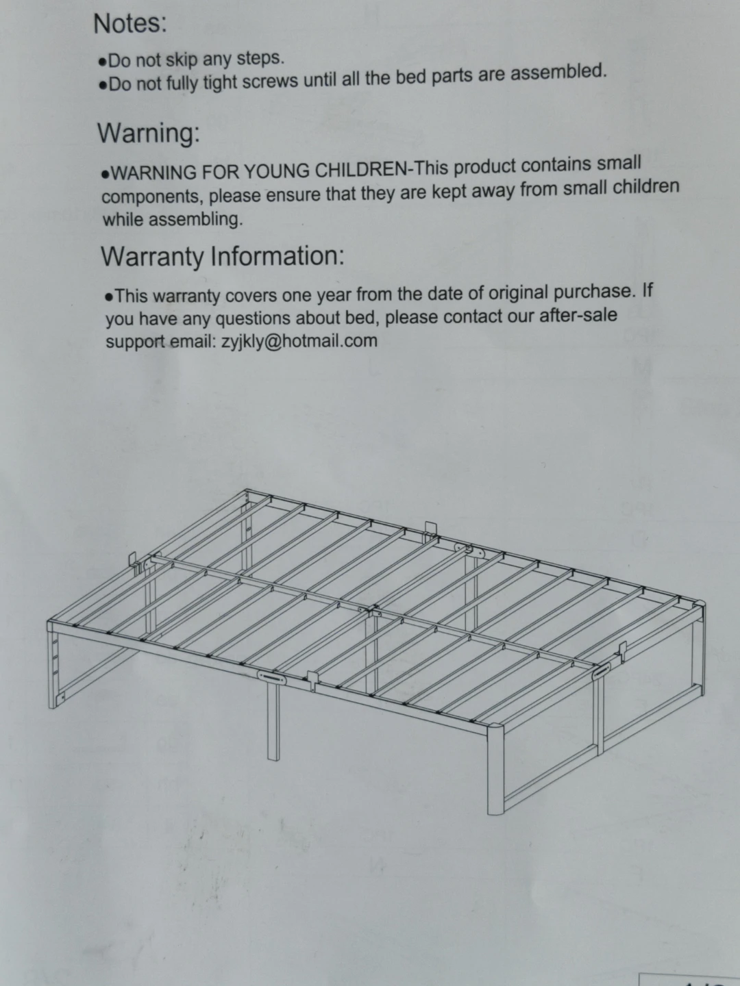 Metal Bed Frame queen suze