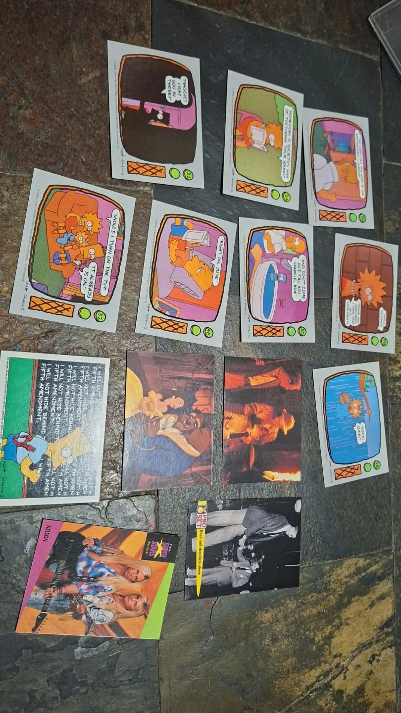 Vintage 1990 The Simpsons Topps Trading Cards