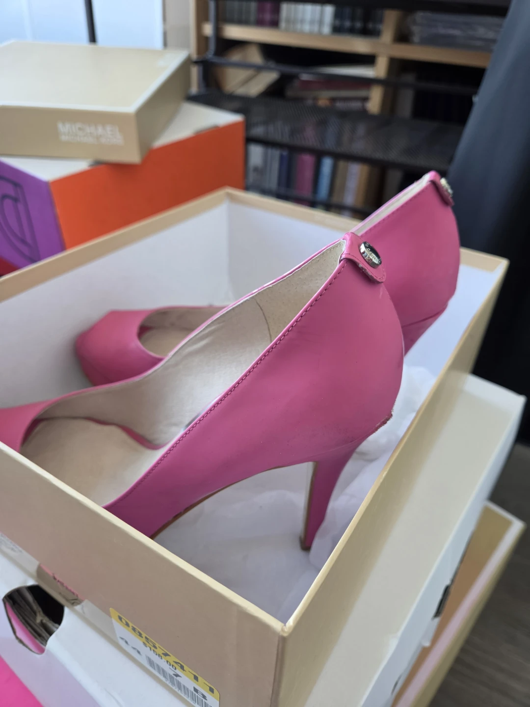 Michael Kors Pink Peep-Toe Heels - photo 4