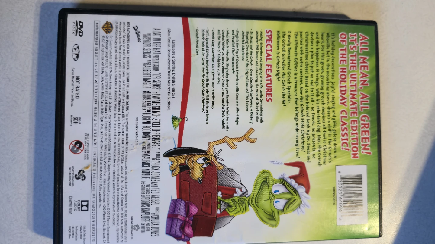 Dr. Seuss How the Grinch Stole Christmas Ultimate Edition DVD - photo 2