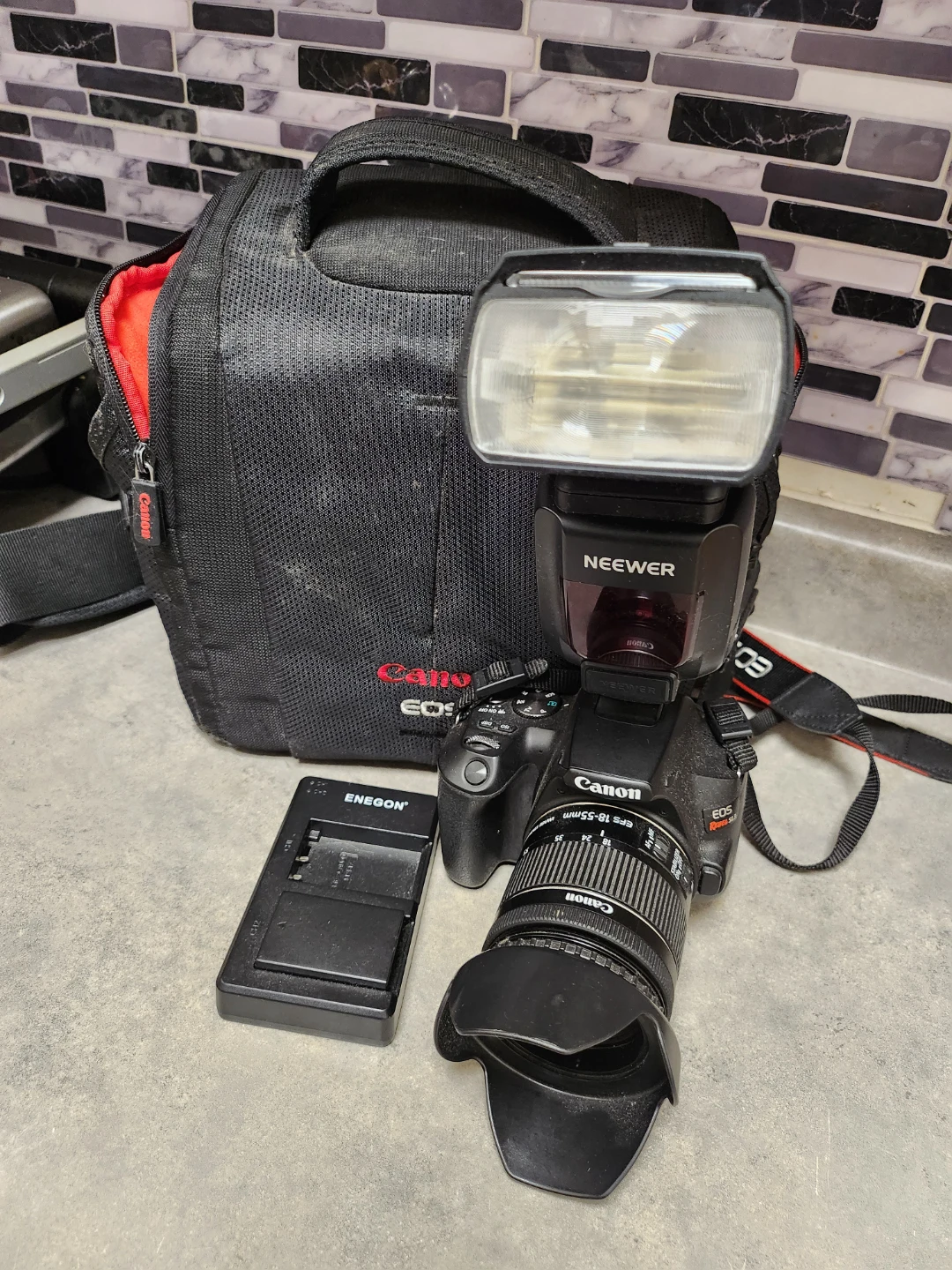 Canon EOS Rebel SL3 Camera Kit with Lens and Flash