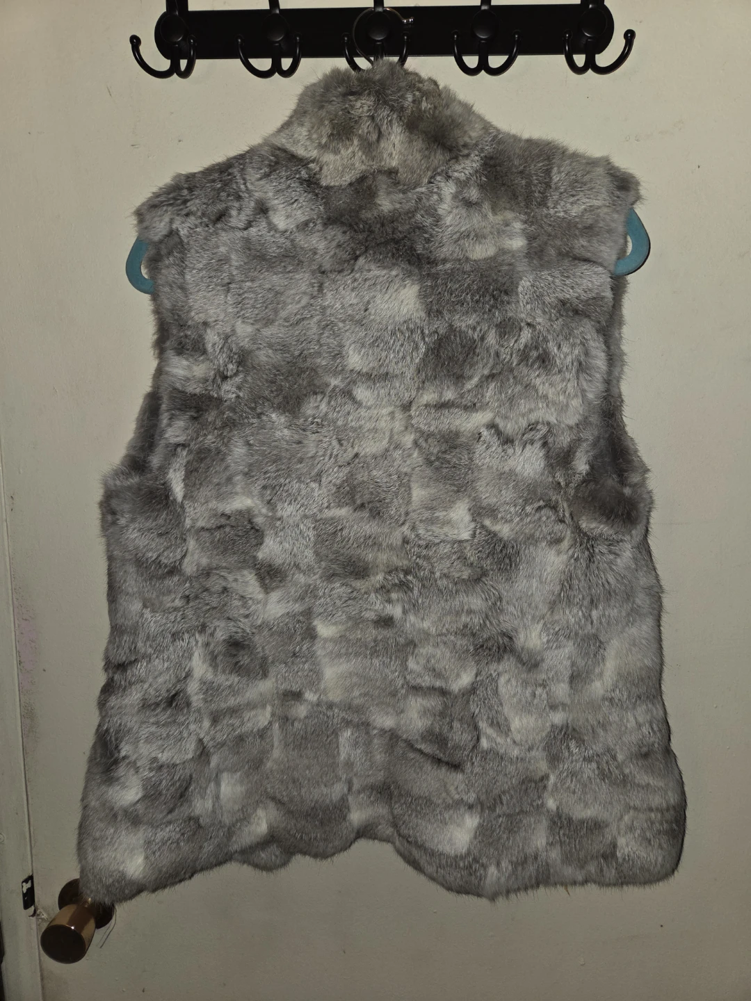 Glamourpuss Grey Rabbit Fur Vest in a Ladies S - photo 2