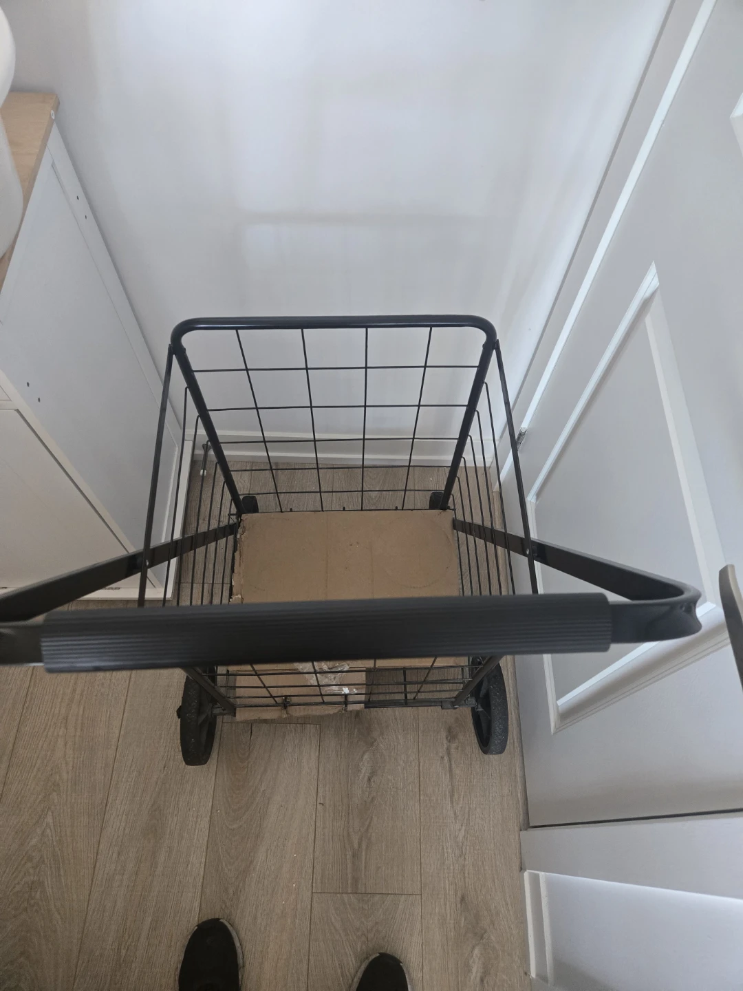 Black Metal Shopping Cart - photo 2