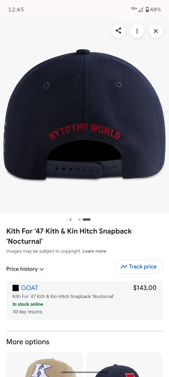 Kith for '47 Kith & Kin Hitch Snapback - photo 3