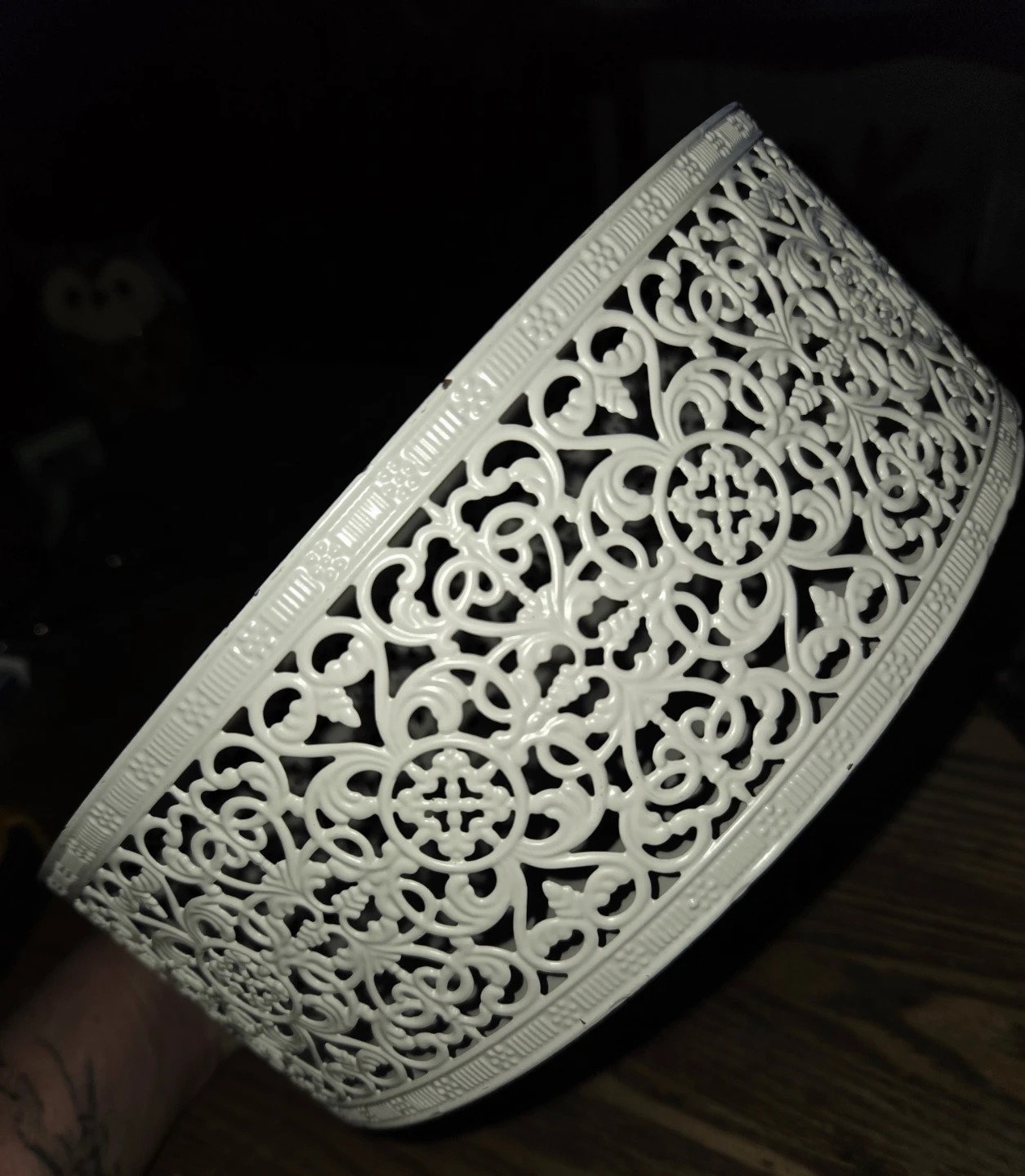 White Metal Decorative Storage Container - photo 4