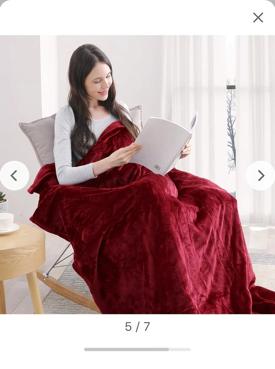 NEW Electric Heated Blanket Throw, washable - photo 2