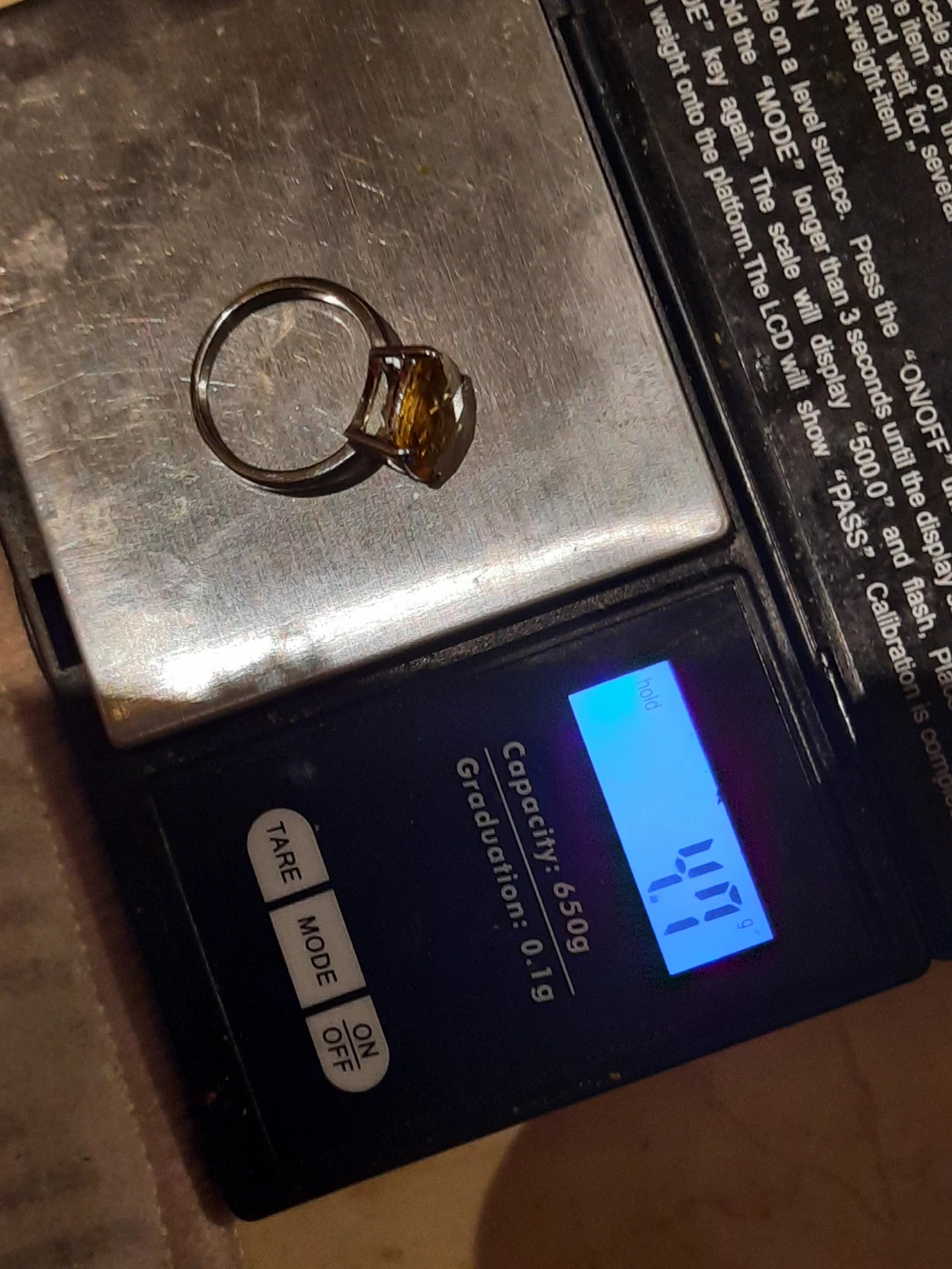 Cushion Cut November birthstone Citrine Ring Sterling silver - photo 3