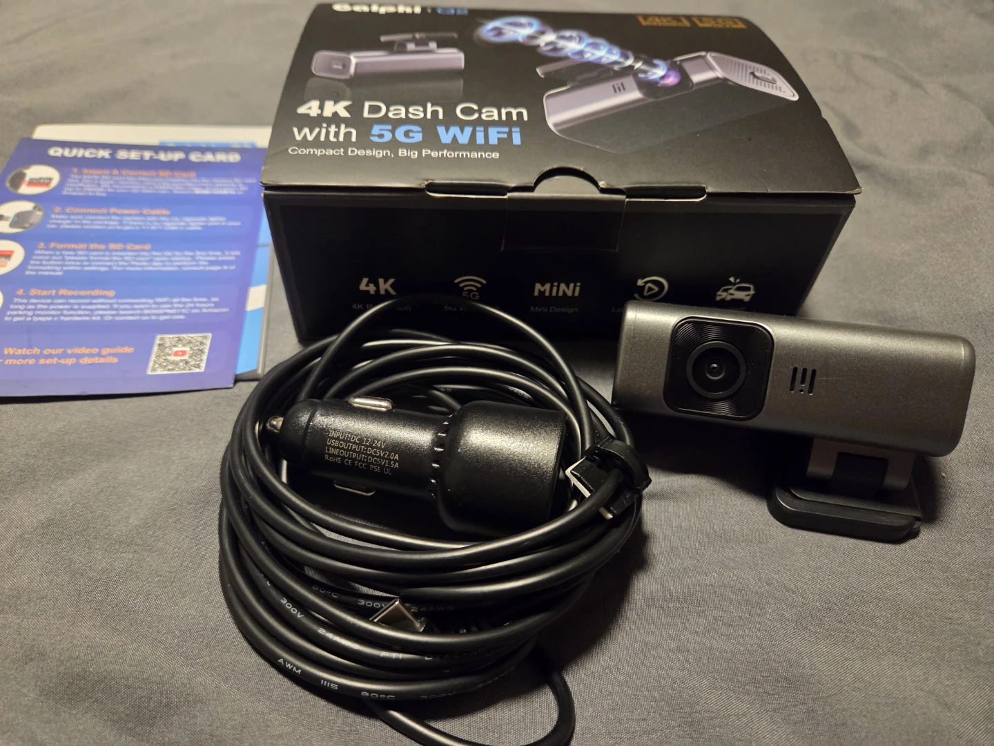 Galphi Q2 4K Dash Cam with 5G WiFi - photo 2