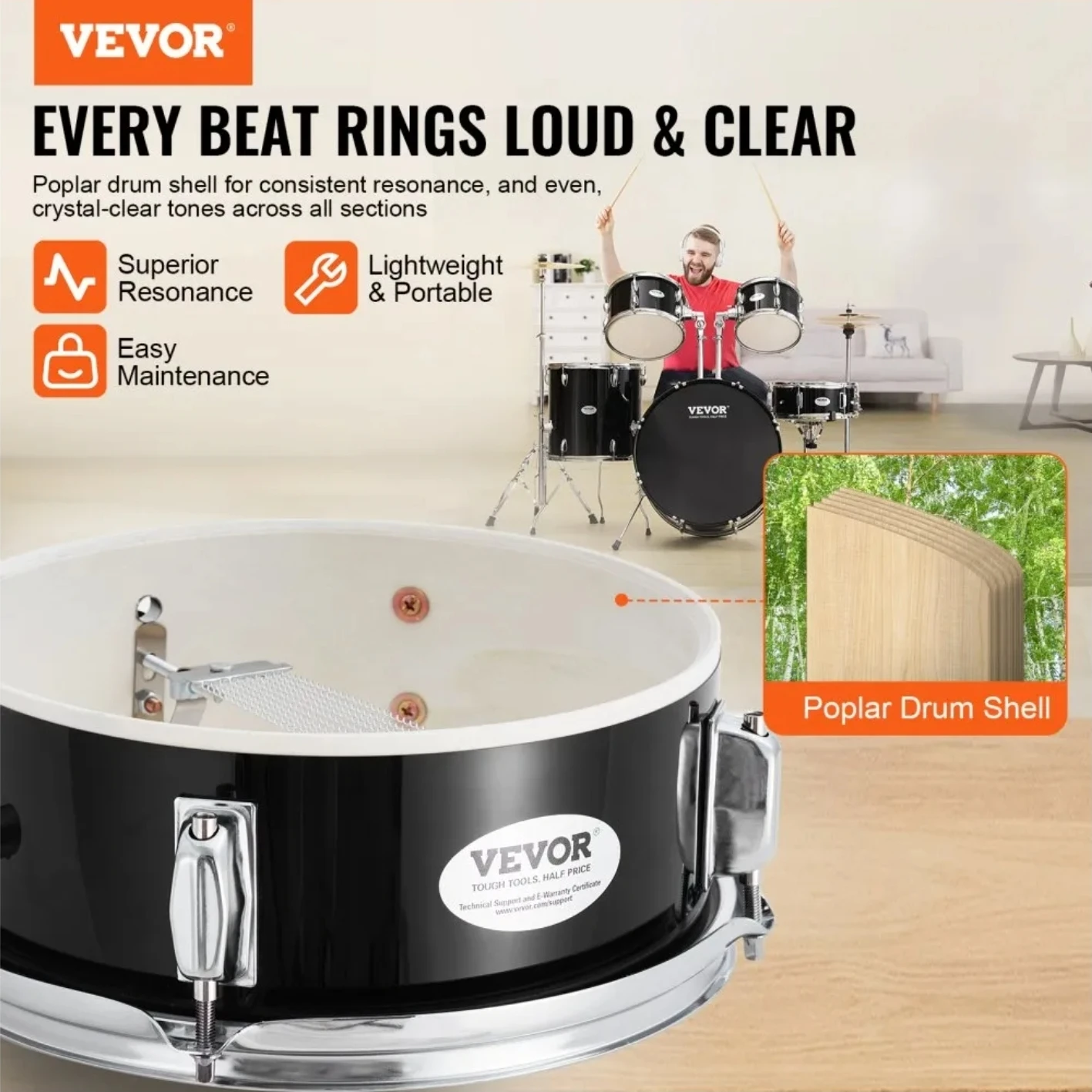 VEVOR 5-Piece Adult Drum Set - photo 2