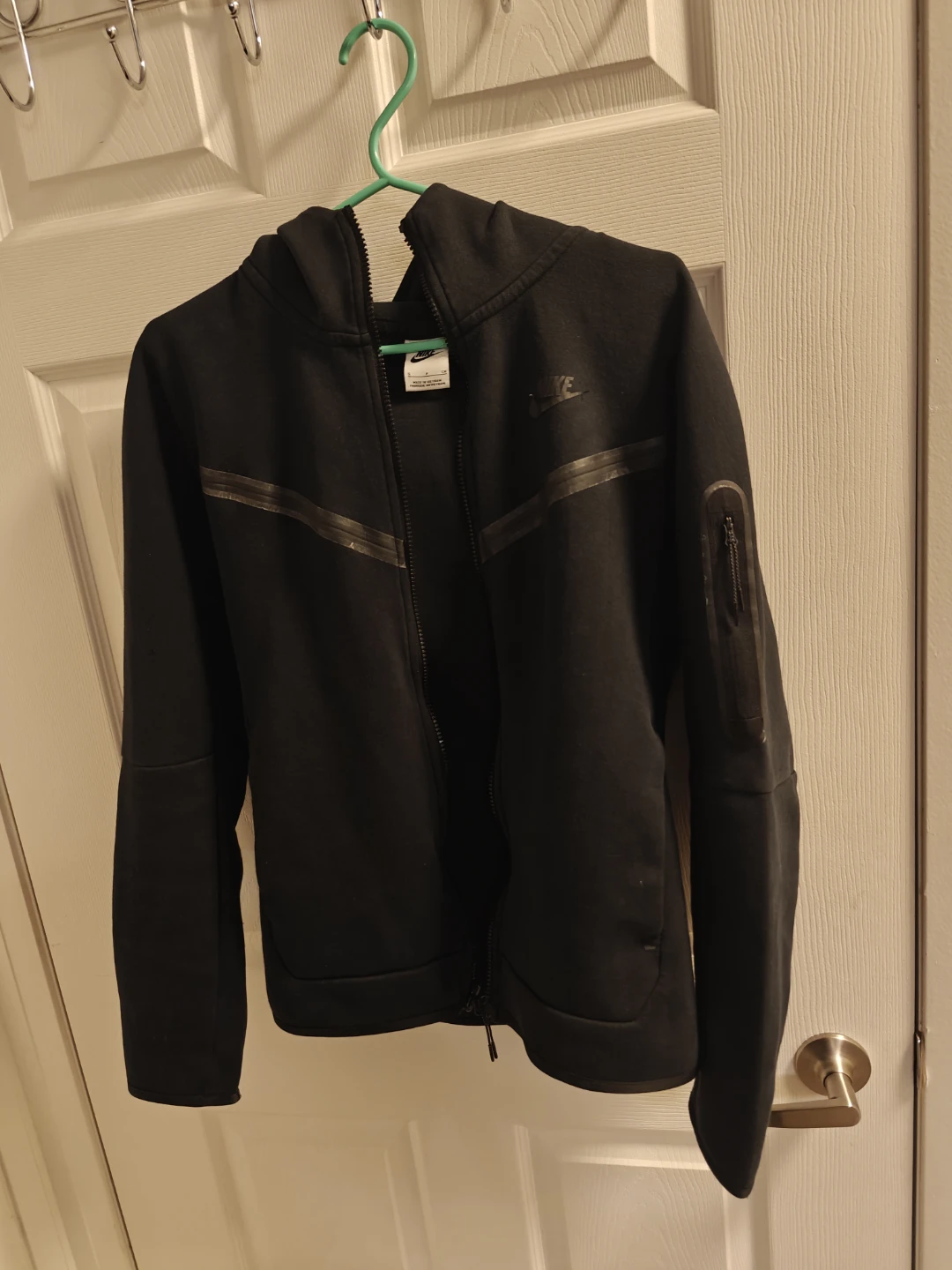 Nike Tech Fleece Full-Zip Hoodie - Black - Small - photo 3