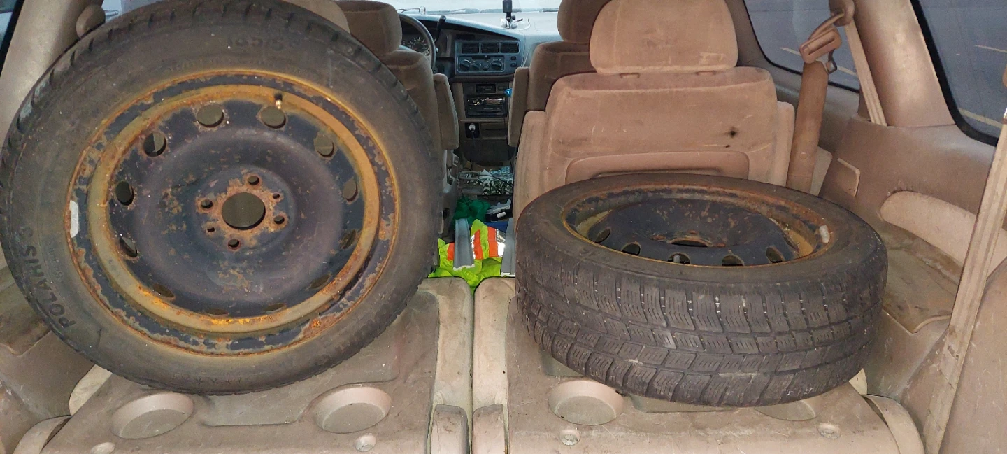 4x100 steel wheels and tires