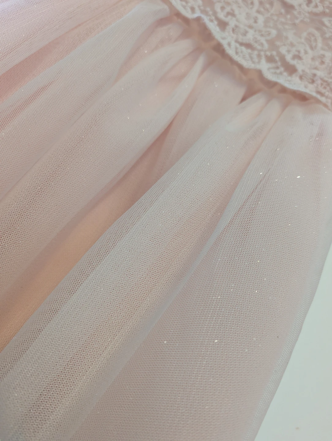Baby girl pink lace dress 6-12M - photo 3