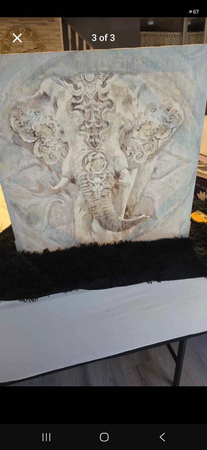 Decorative Elephant Canvas Wall Art