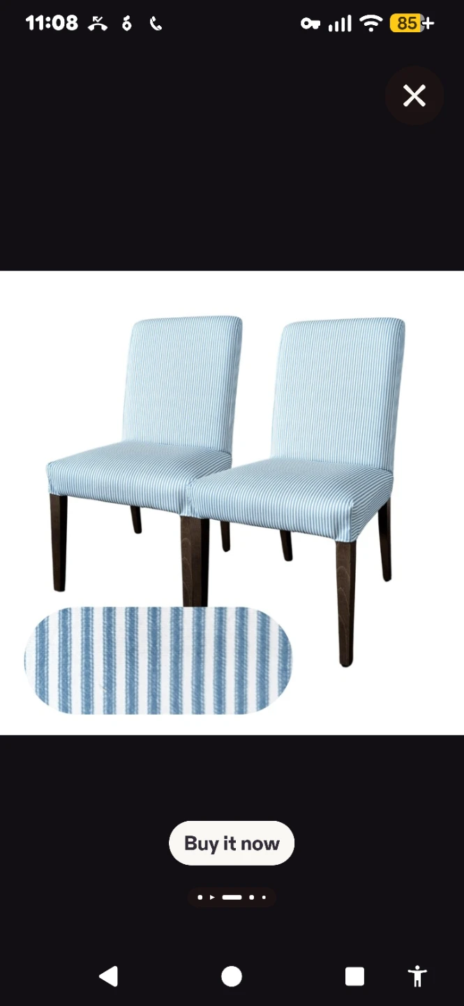 6 IKEA Hendrikdal Dining Chair Slipcovers - photo 5