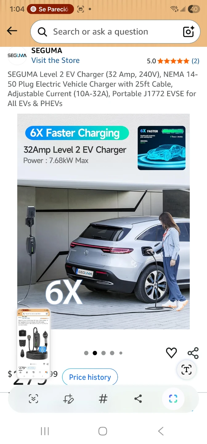 SEGUMA Level 2 Electric Vehicle Charger - photo 3