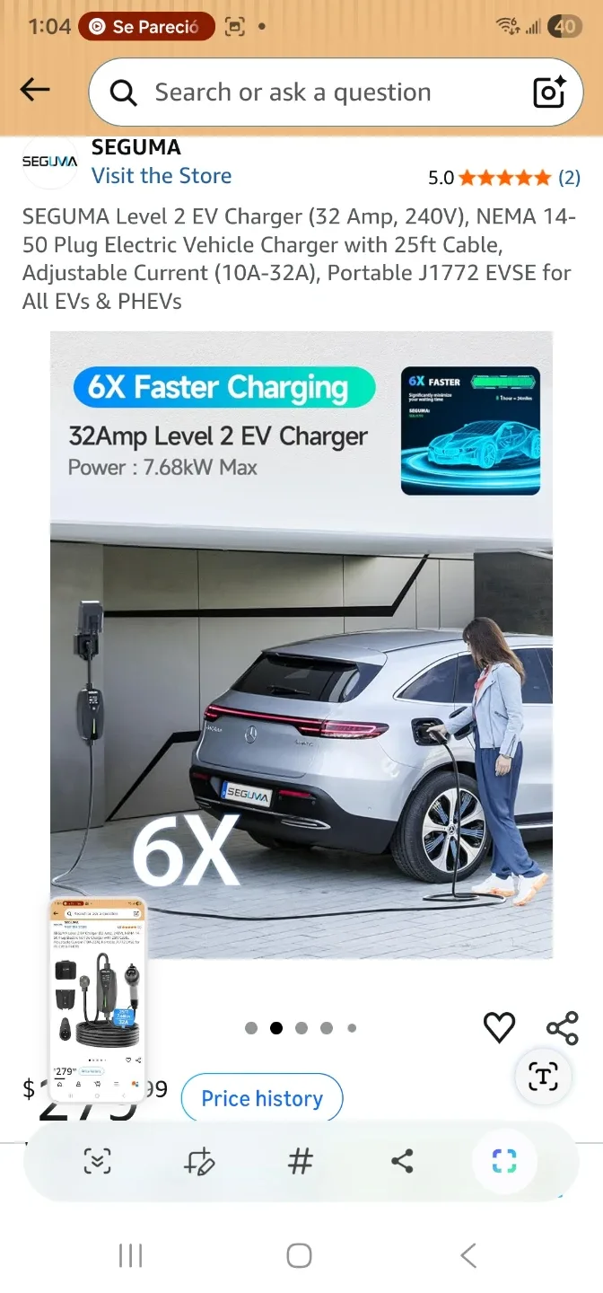 SEGUMA Level 2 Electric Vehicle Charger - photo 3
