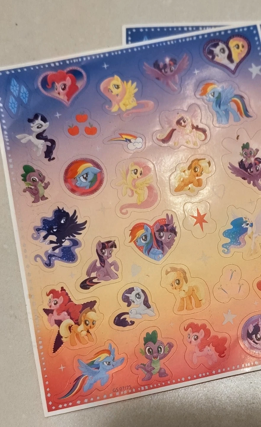 My Little Pony sticker sheets (2)