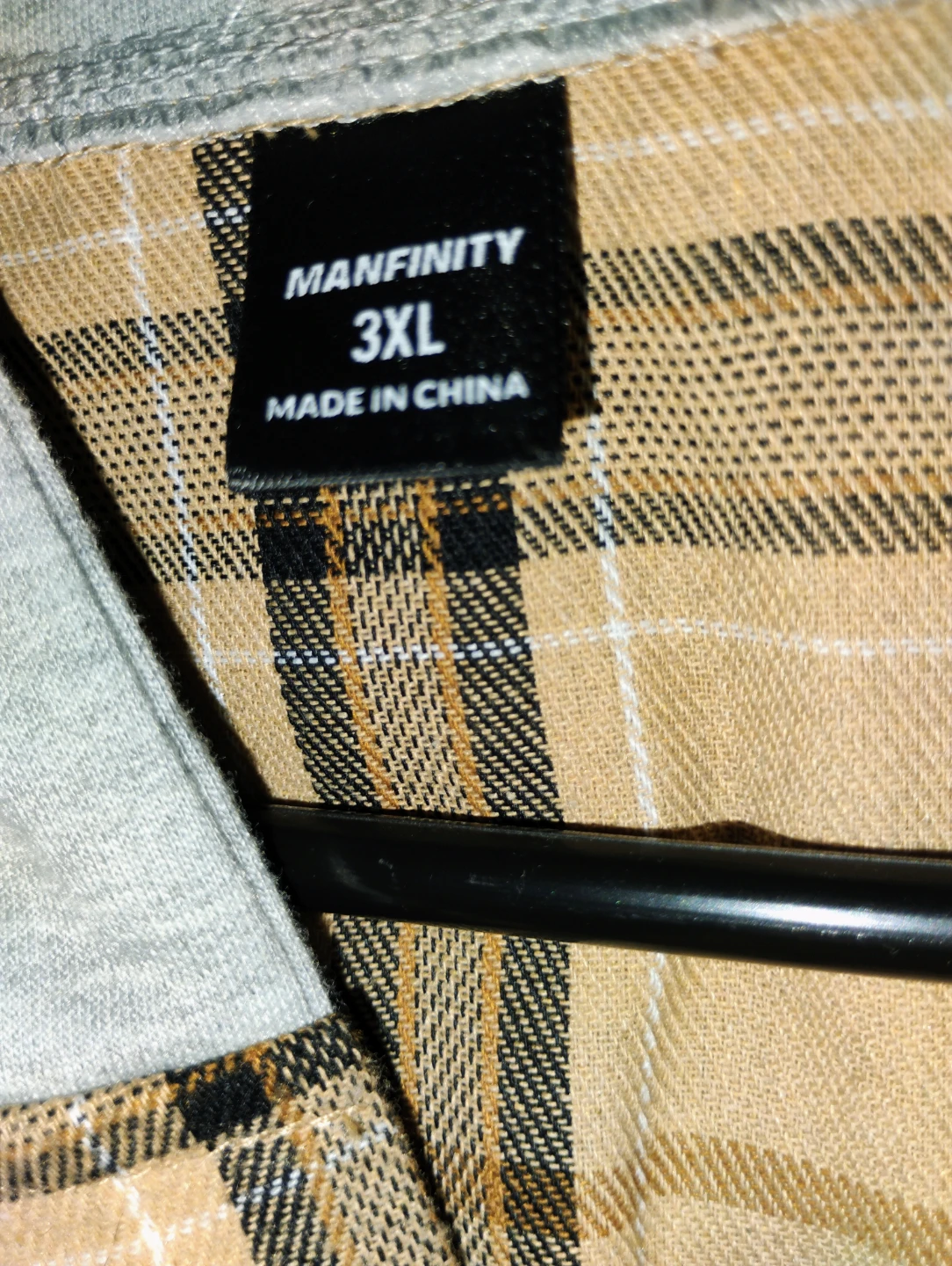 Manfinity Plaid Shacket - 3XL - photo 2
