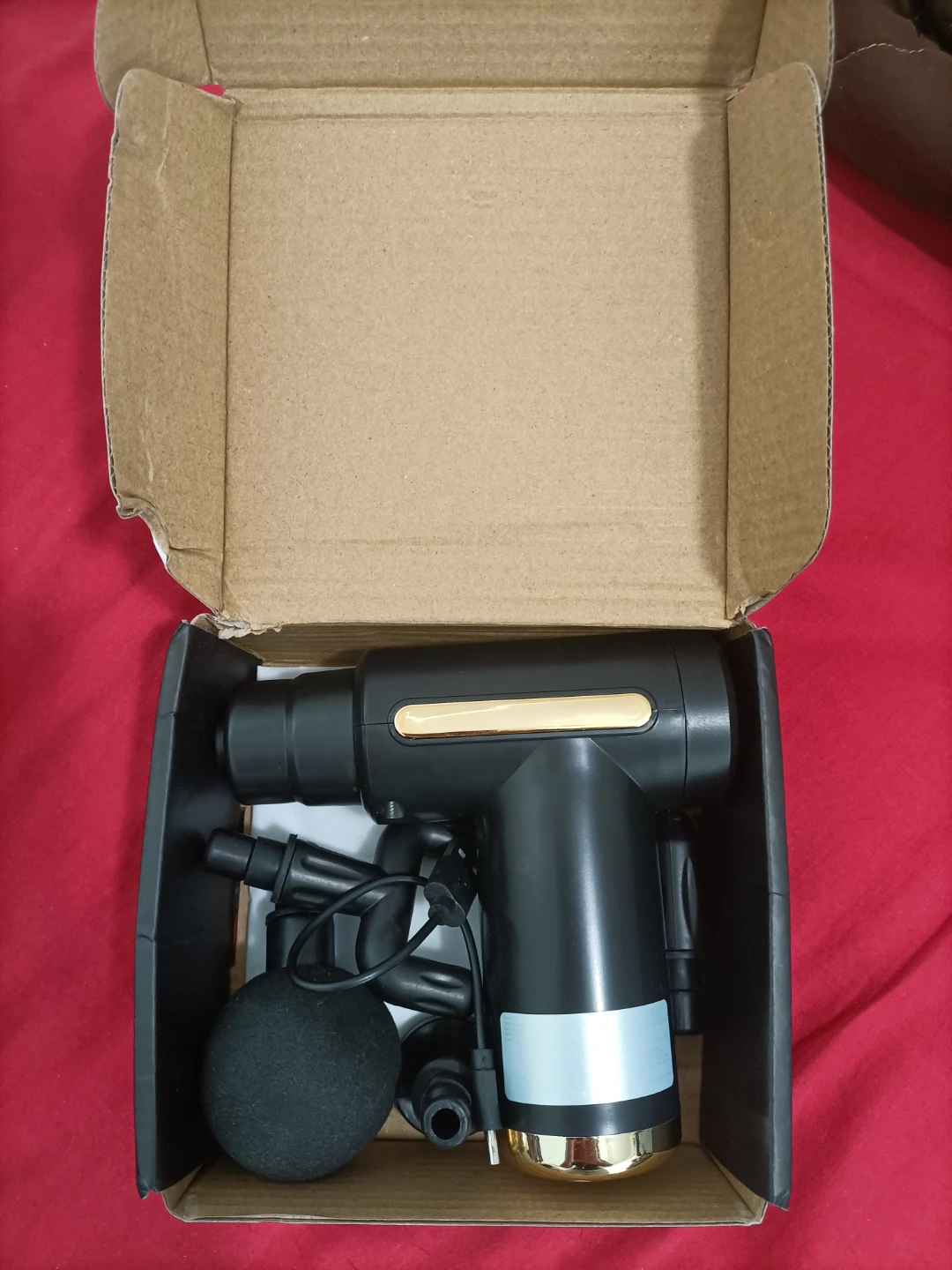 Black Handheld Massage Gun