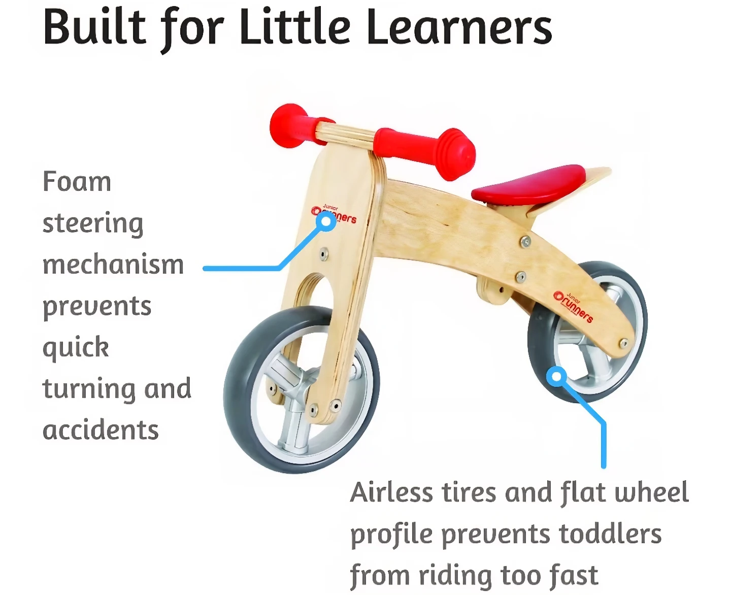 Runners-Bike Premium Wooden Balance Bike - photo 3