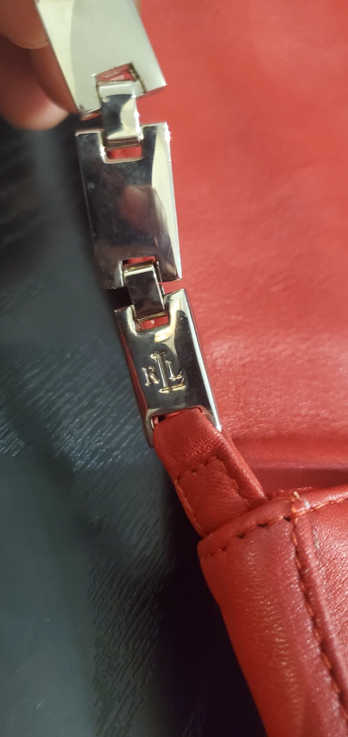 Lauren Ralph Lauren Red Leather Crossbody Bag - photo 3