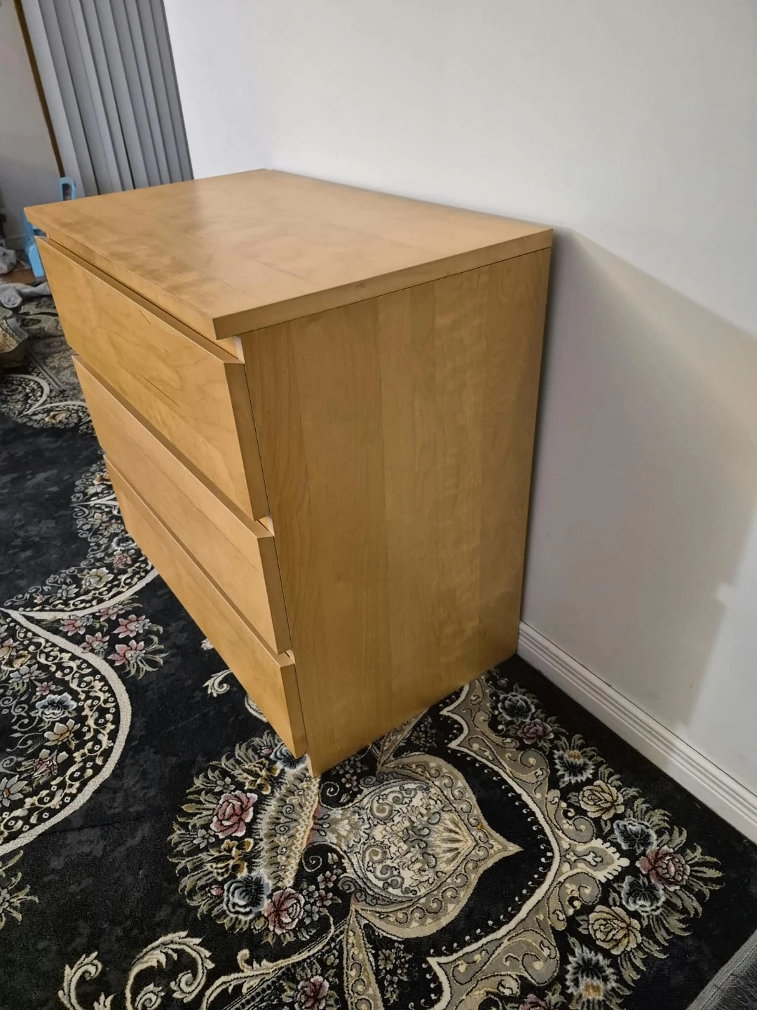 3-Drawer Light Wood Dresser - photo 2