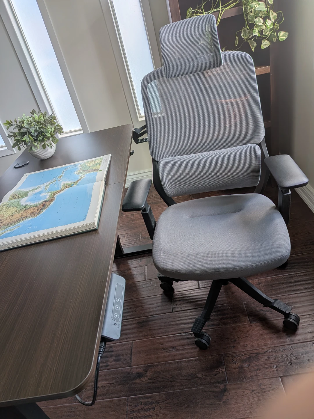 Grey Ergonomic Mesh Office Chair