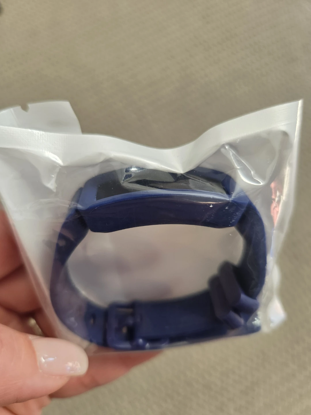 Blue Silicone Fitness Tracker Band