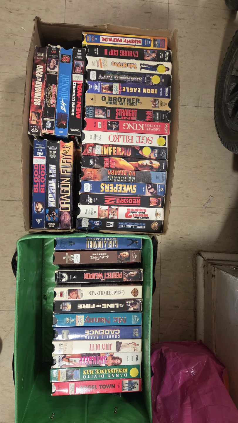 Large Collection of Assorted VHS Tapes