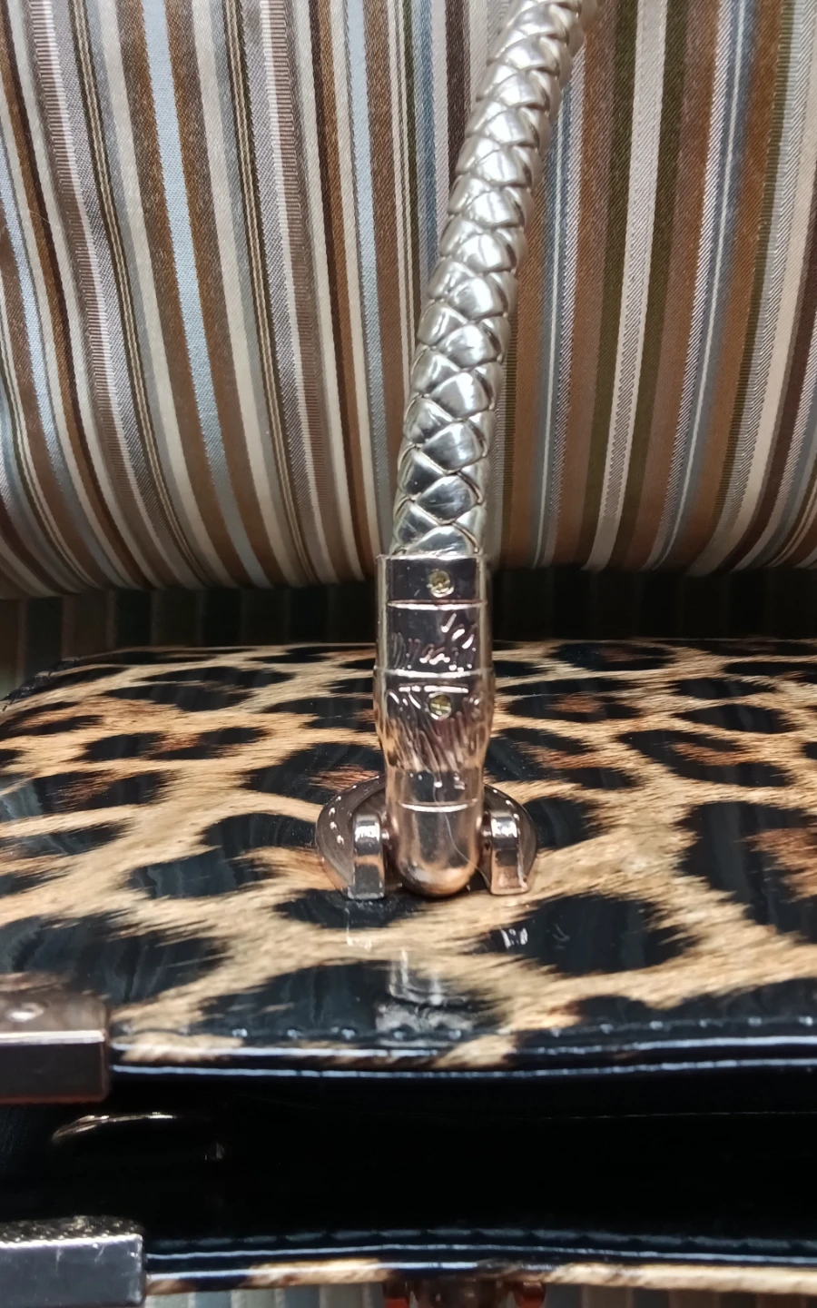 Leopard Print Patent Handbag - photo 5