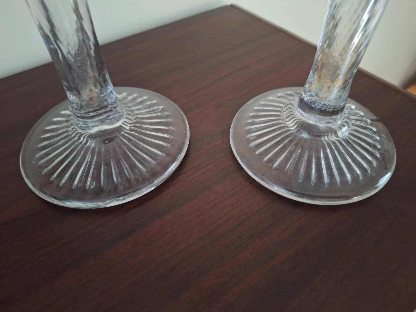 Two Vintage Fluted Glass Vases - photo 2