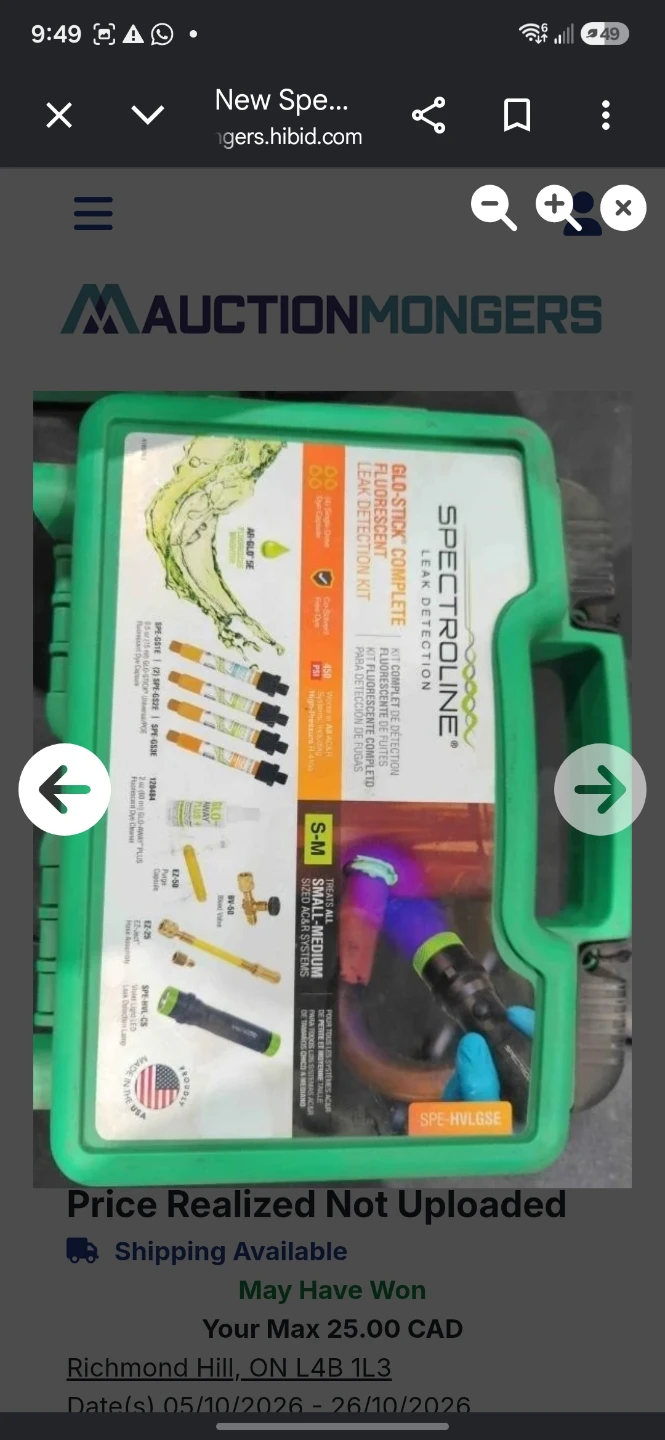 Spectroline Glo-Stick Complete Leak Detection Kit - photo 3