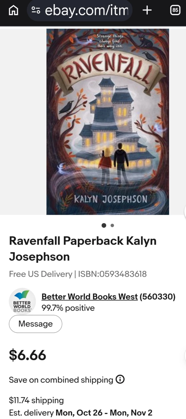 'Ravenfall' book by Kalyn Josephson - photo 5