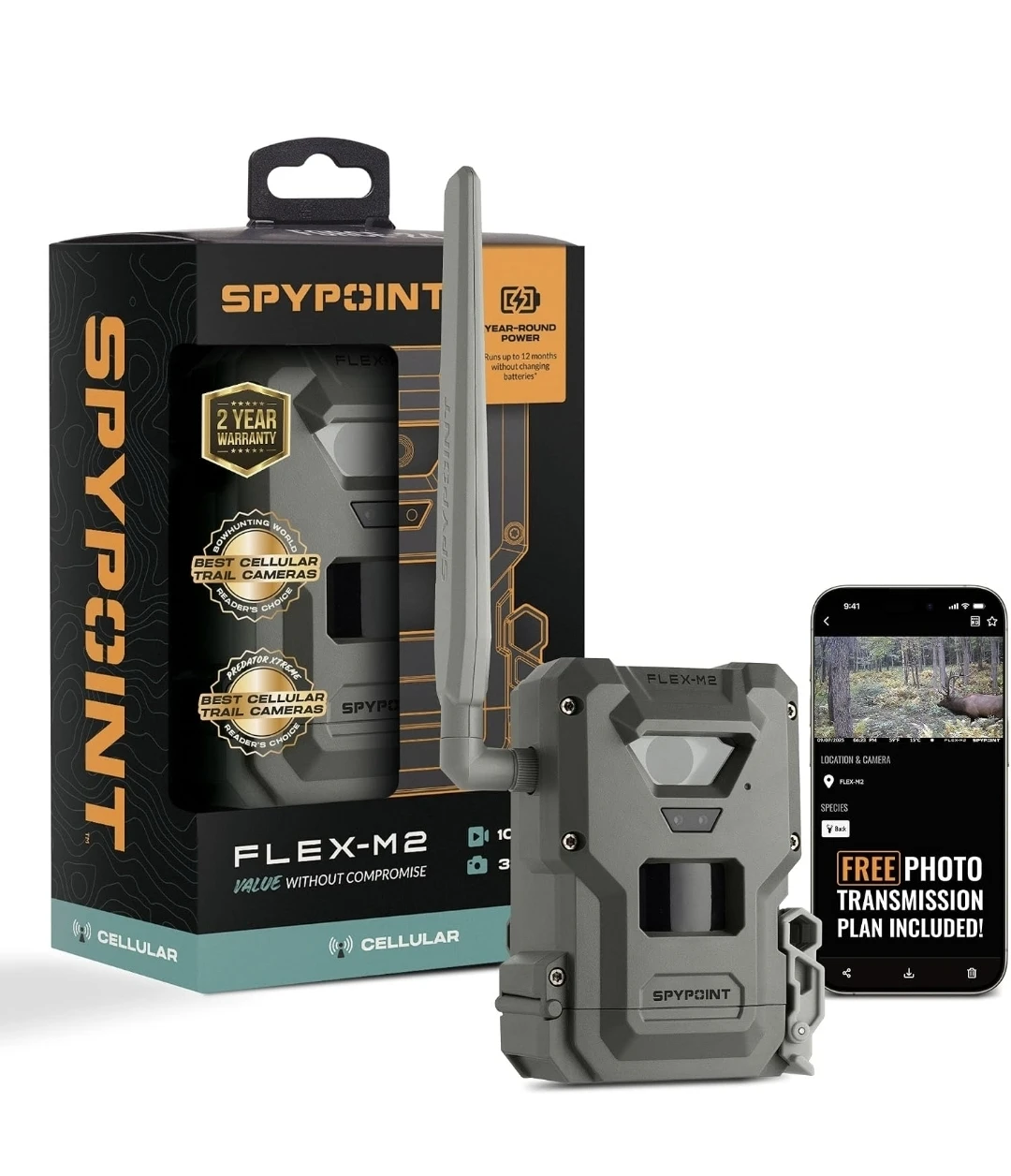 NEW - Spypoint Flex-M2 Cellular Trail Camera