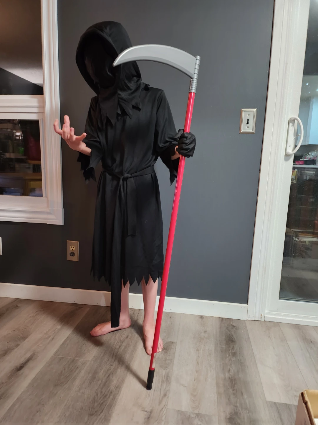 Kids Grim Reaper Costume Size- (Small 4-6)
