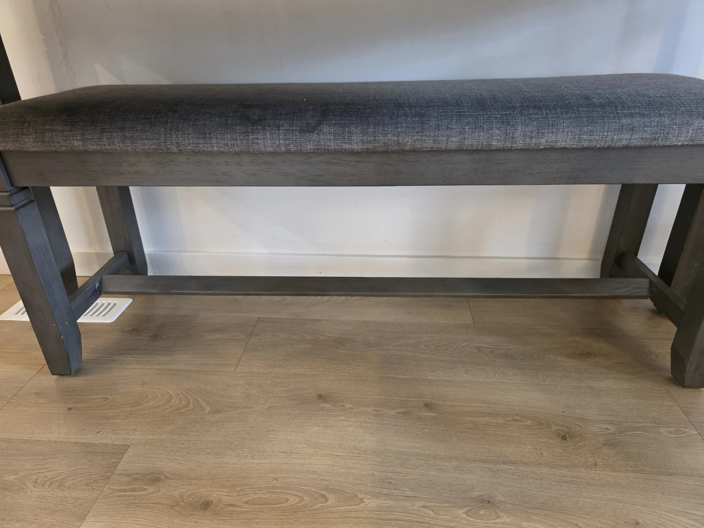 Grey Dining Set with Table, Bench, and Chairs - photo 4