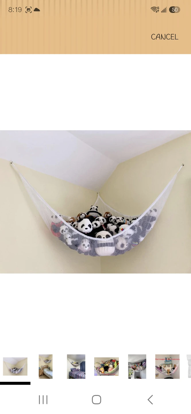 Corner Stuffed Animal Storage Hammock