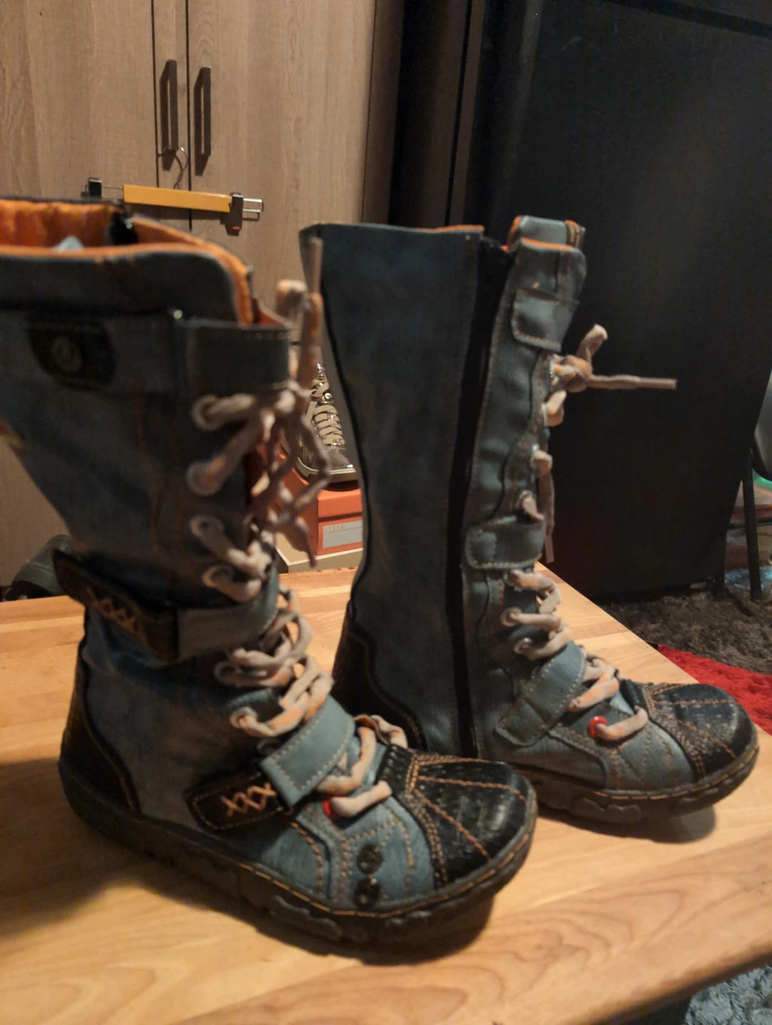 TMA EYES Blue Mid-Calf Boots - photo 2