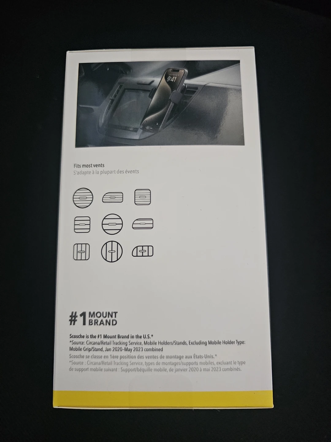 SCOSCHE Gravity Universal 3-in-1 Phone Mount Kit, Black - photo 2
