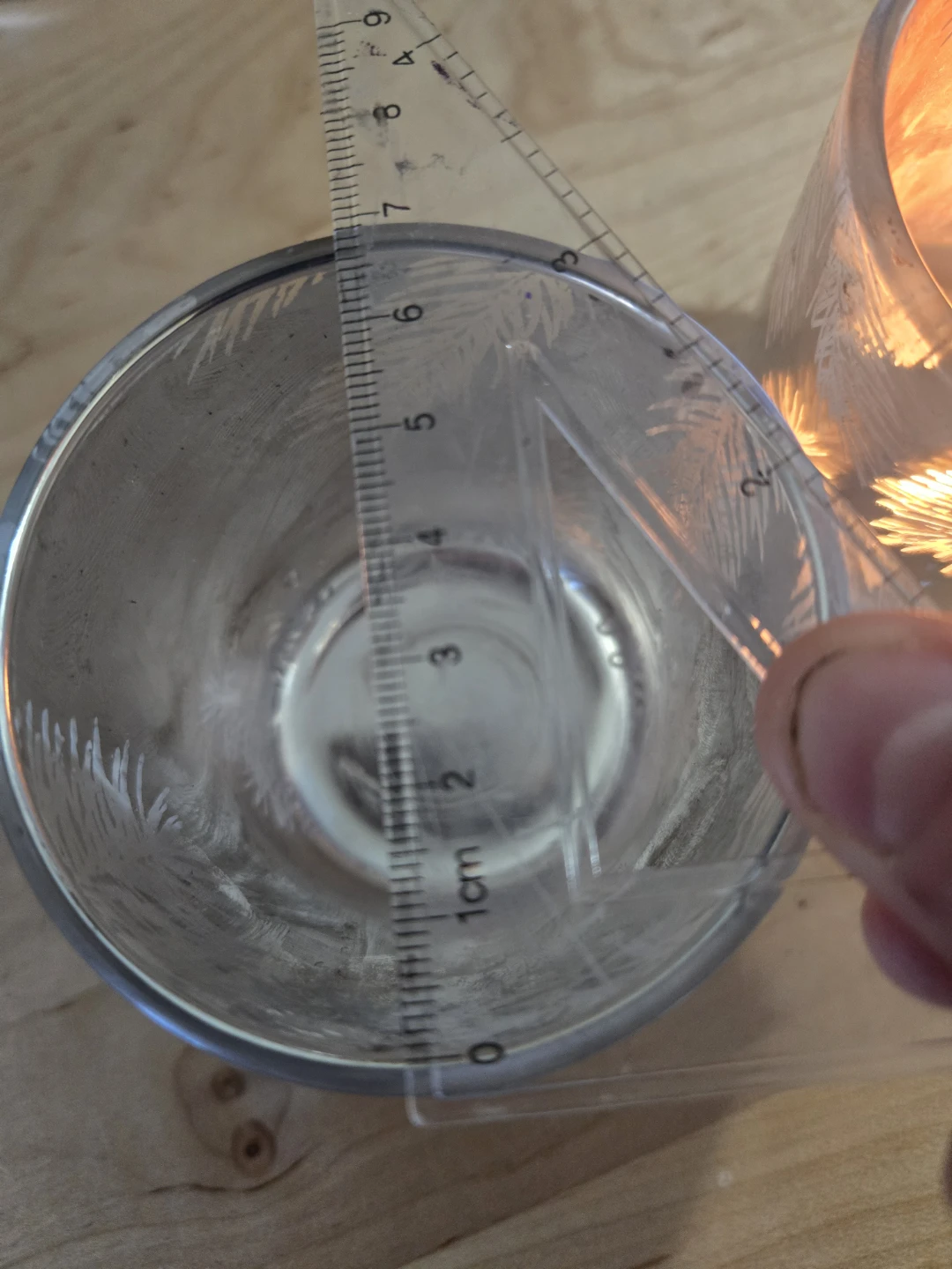Two Glass Candle Holders - photo 4
