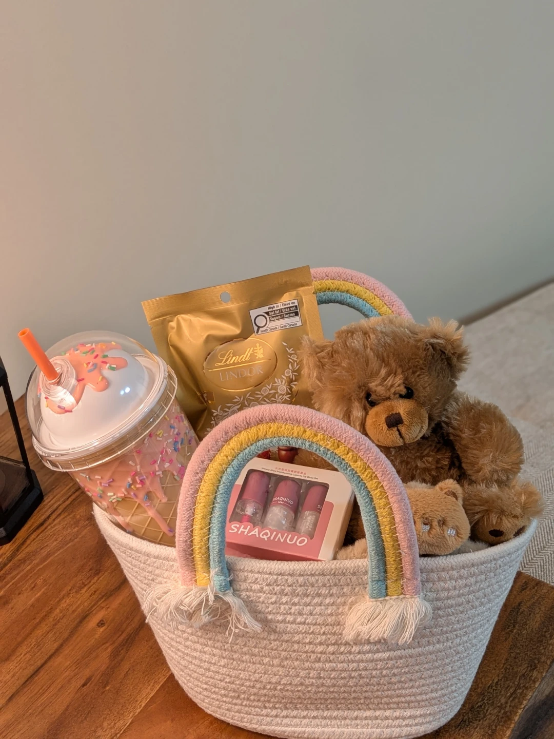 Nush customized Gift Basket with Lindt Chocolate and Plushie - photo 3