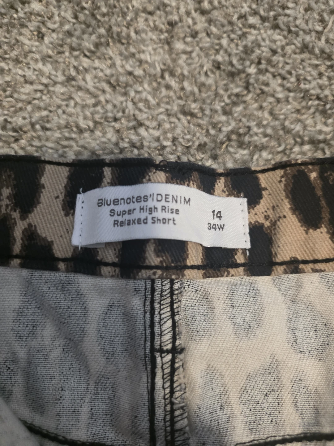 Bluenotes Denim Leopard Print Shorts - photo 3