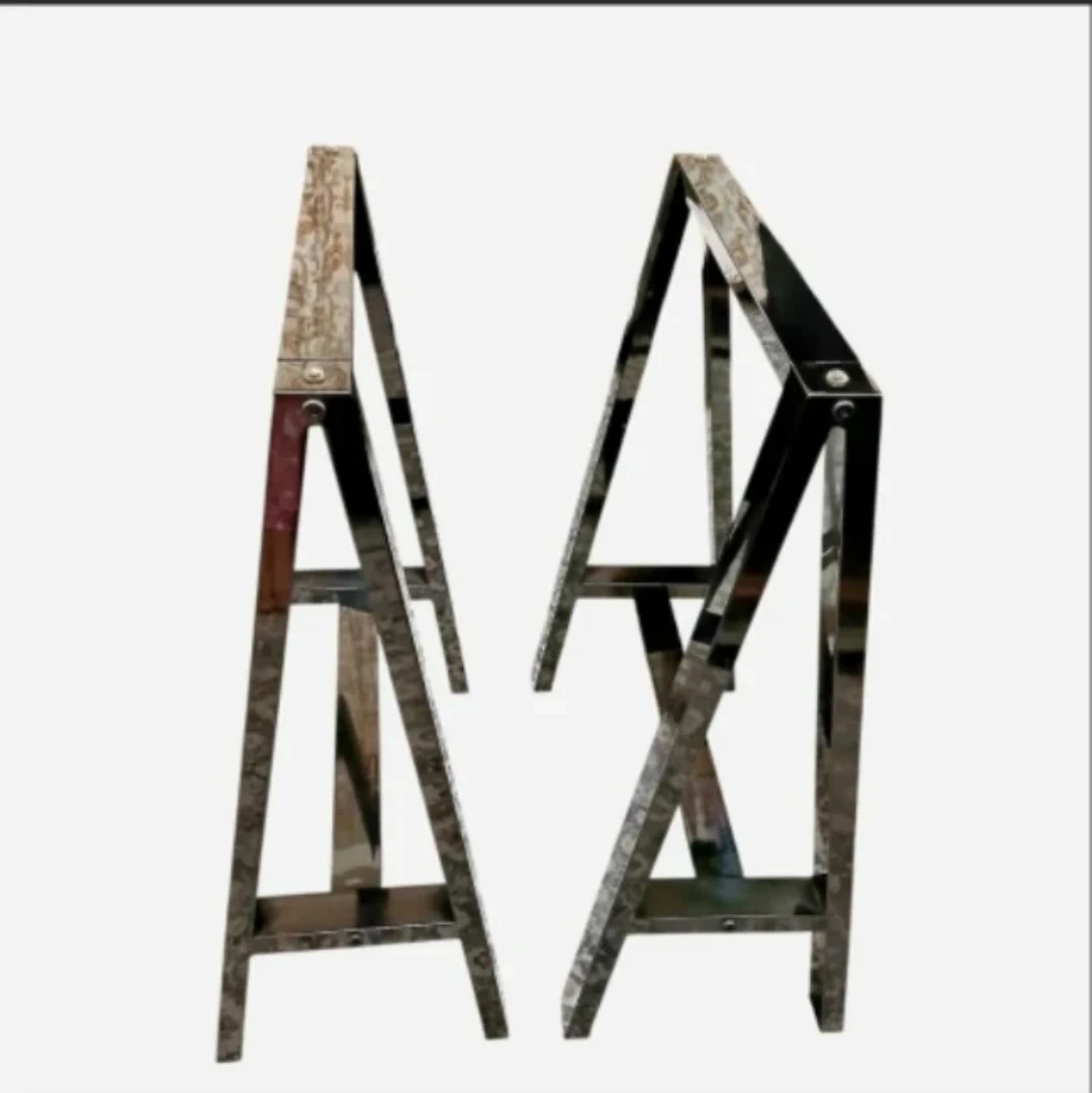 shiny stainless steel  Metal Table Base Frames or table leg