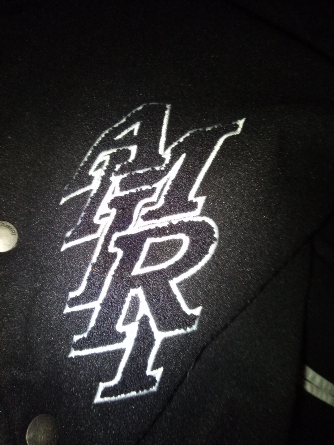 Amiri Black Varsity Jacket