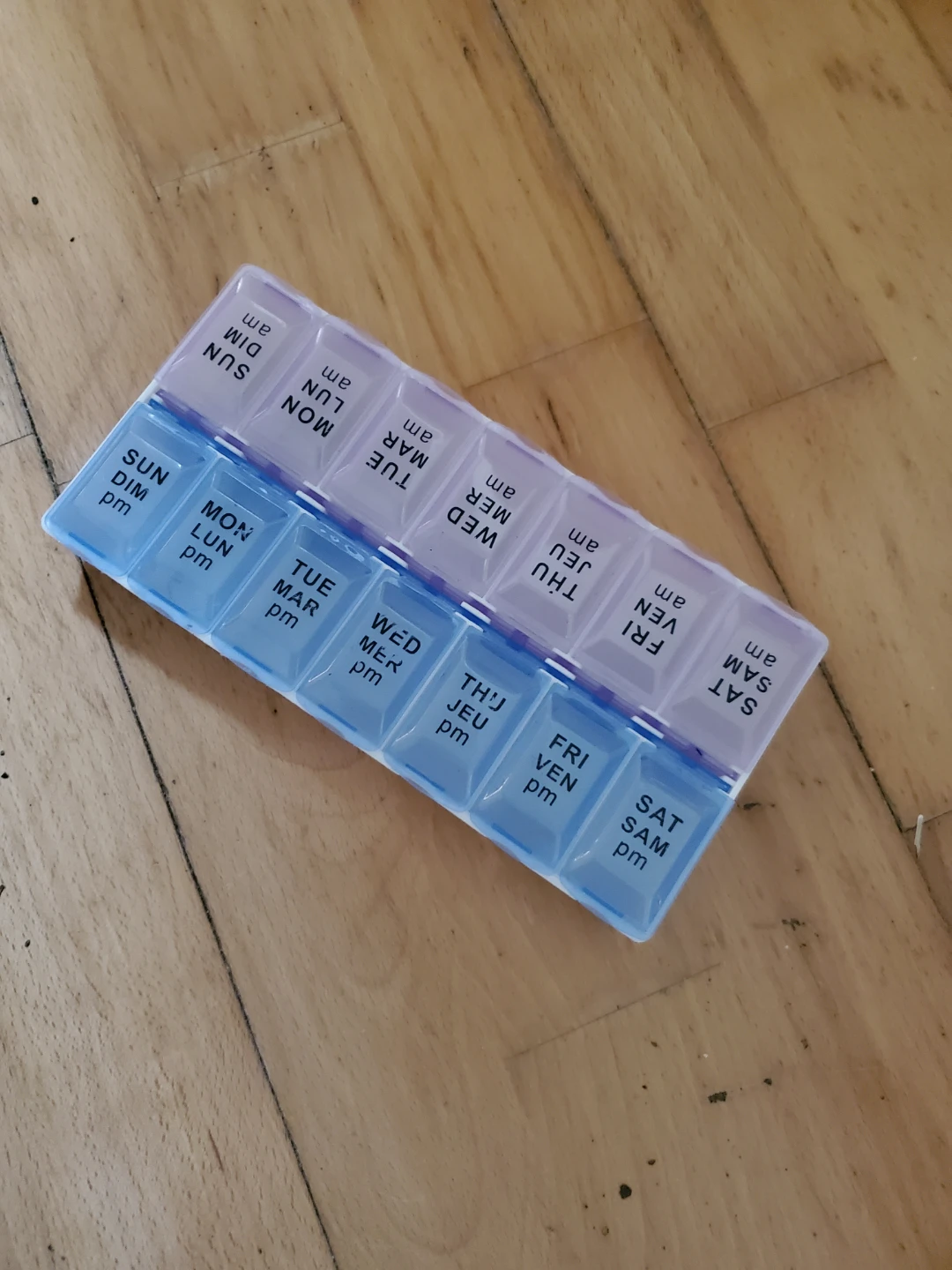 Weekly Pill Organizer AM/PM